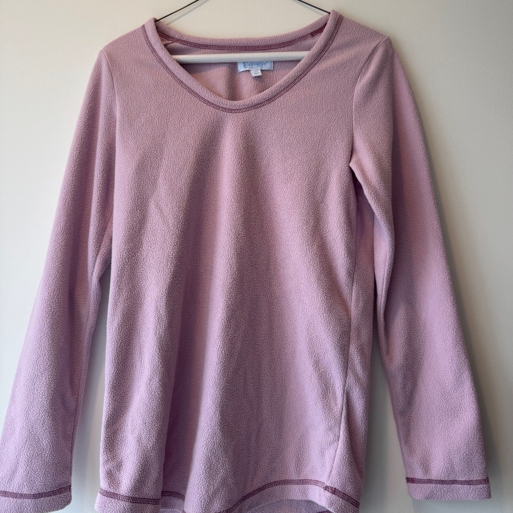 A purple fleece comfy top pjs